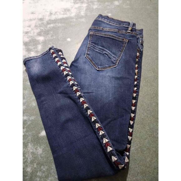 Driftwood Marilyn Arrow Embroidered Skinny Jean sz 28 - Picture 2 of 5